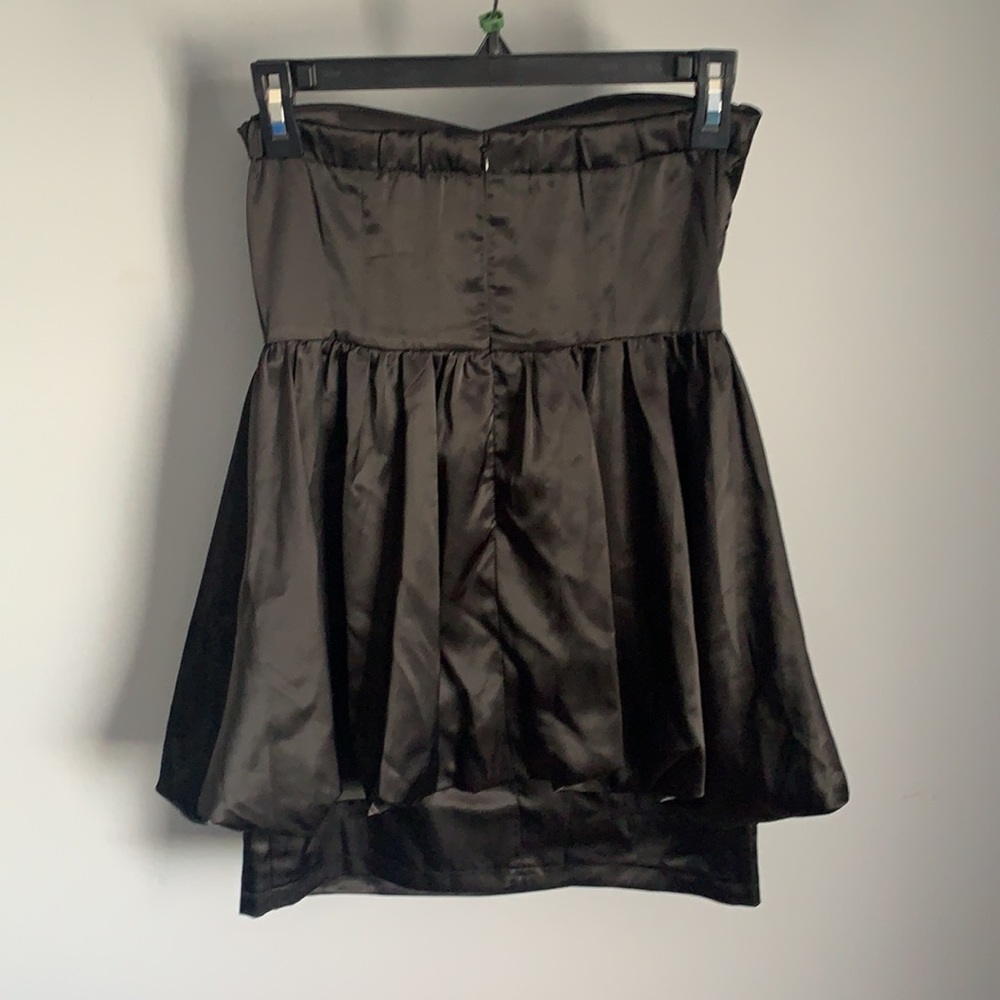 NWT Miroa Satin Black Ribbon Volumen Dress - Picture 2 of 3